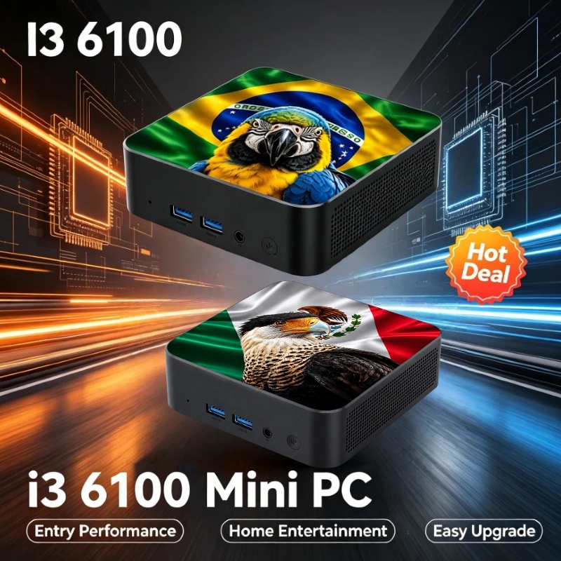 Pc Gaming I3 - Przenośny komputer do gier, mocny, flaga