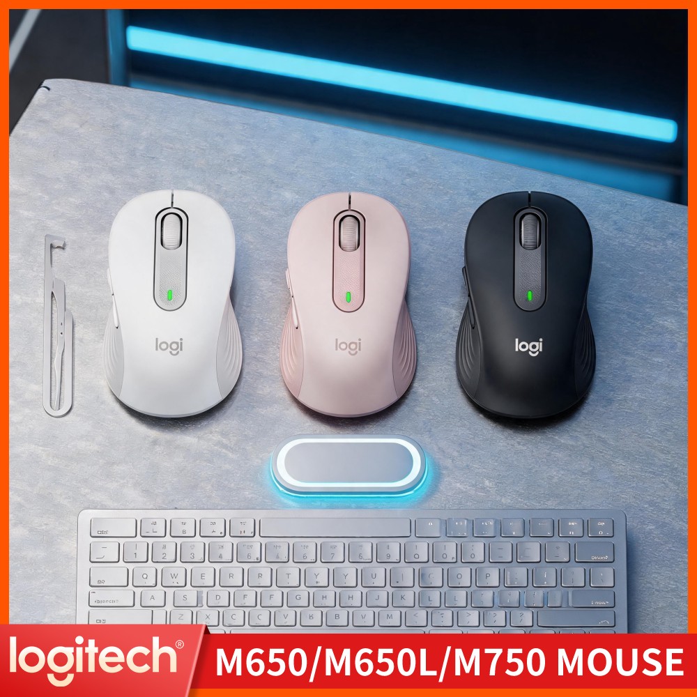 Pc Gaming Logitech - Logitech M650 Ergonomiczna Bezprzewodowa Mysz Podwójna