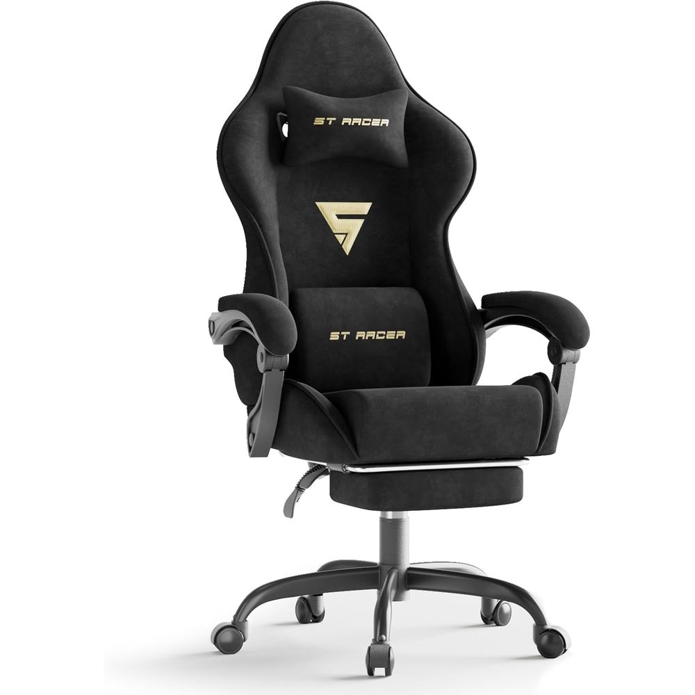 Pc Gaming Chair - Ergonomiczne krzesło gamingowe z aksamitnej tkaniny