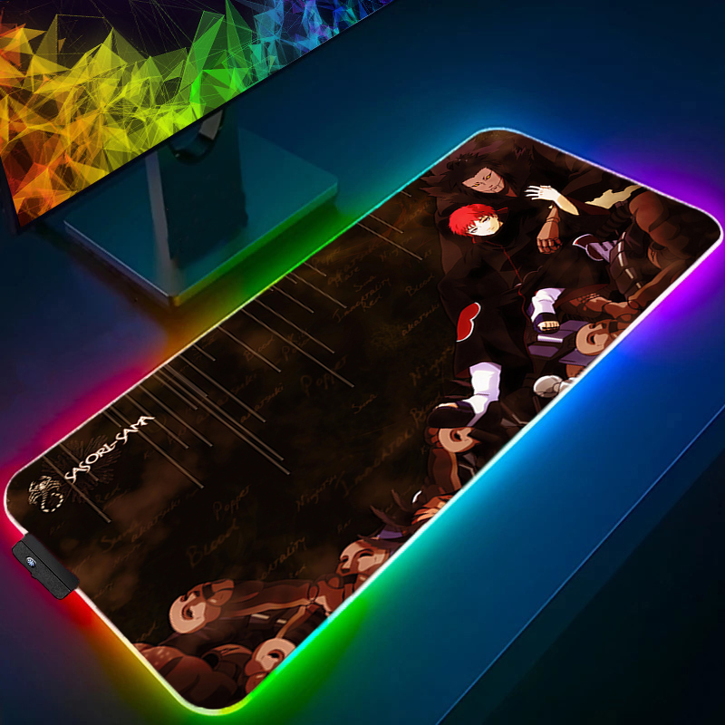 Pc Gaming Naruto - Duża podkładka pod mysz RGB Naruto