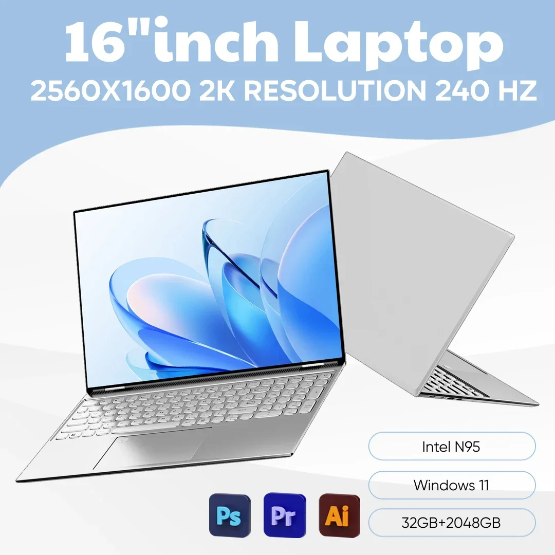 Pc Gaming Portable - Nowy laptop 16-calowy 2K, ekran o