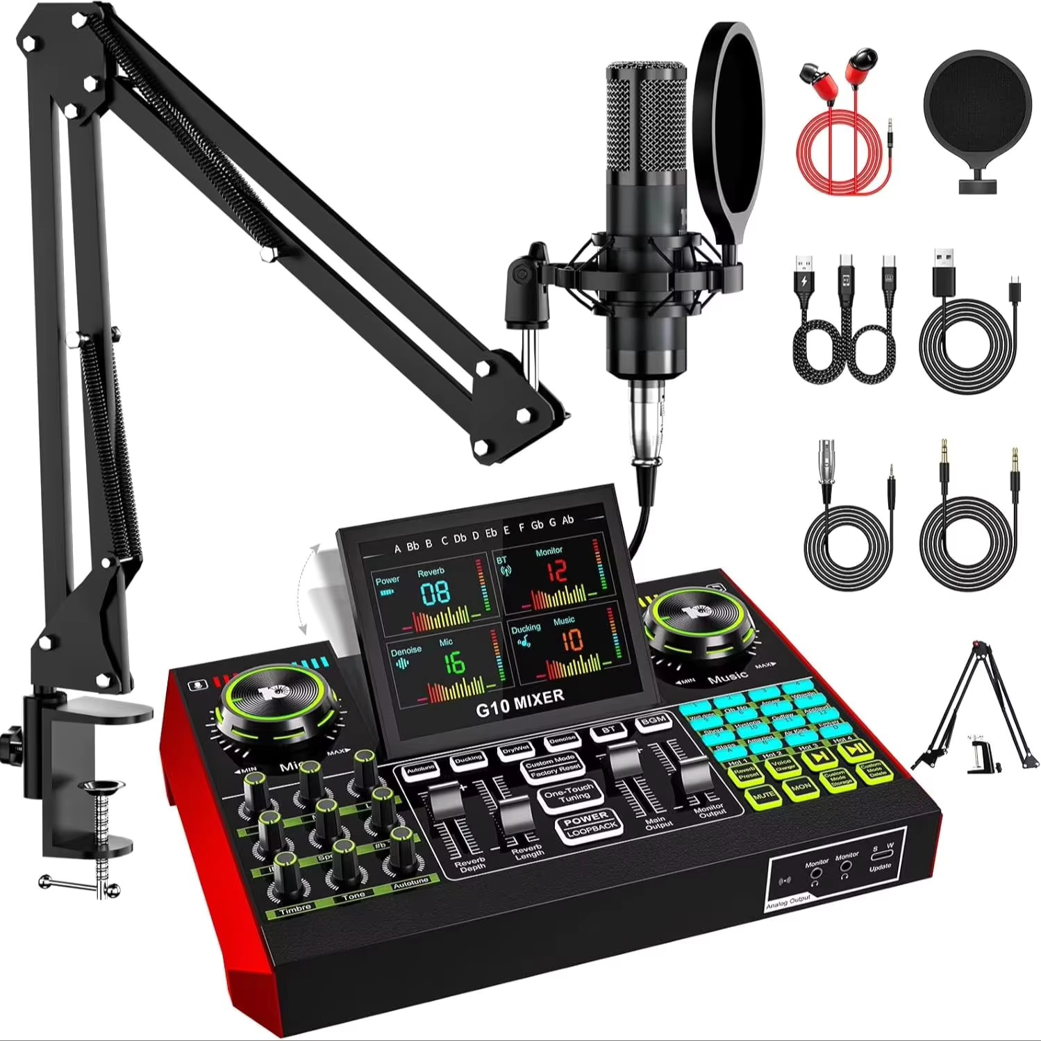 Gaming Pc Equipment - Tenlamp G10 Interfejs Audio do Transmisji