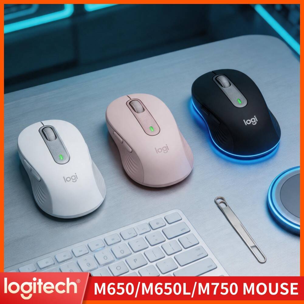 Pc Gaming Logitech - Bezprzewodowa ergonomiczna mysz Logitech M650/M650L -