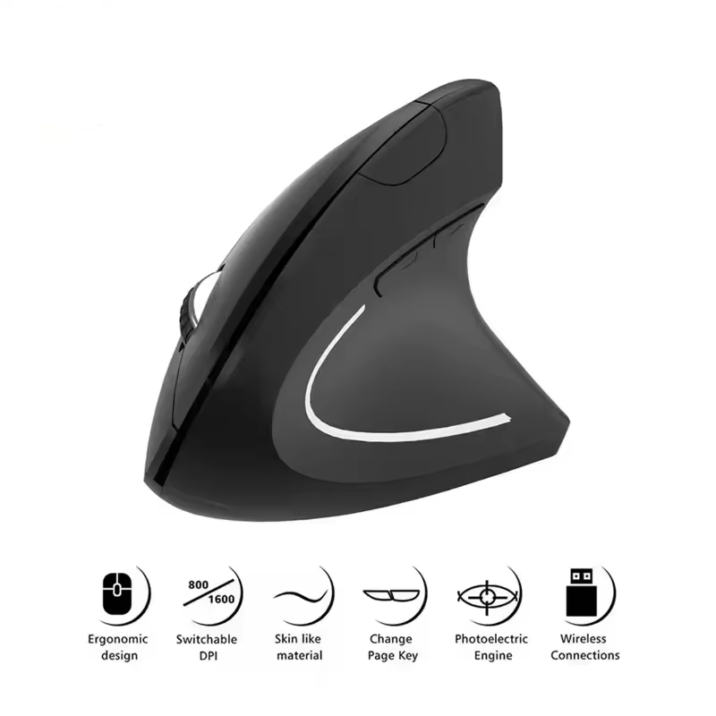 Pc Gaming Aaa - Pionowa Ergonomiczna Przenośna Bezprzewodowa Mysz USB