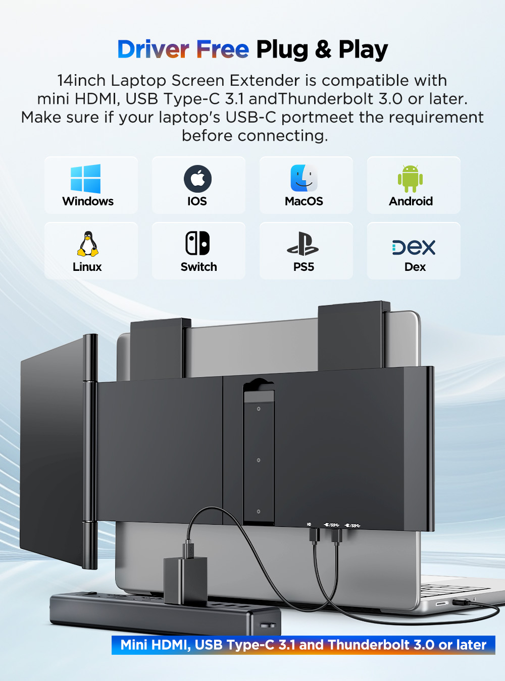 UPERFECT 14'' Przenośny Monito – Pc Gaming Y60 recenzja i cena
