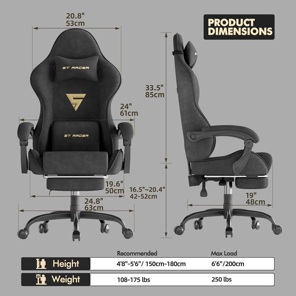 Ergonomiczne krzesło gamingowe – Pc Gaming Chair recenzja i cena