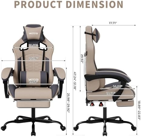 Krzesło gamingowe z masażem, e – Pc Gaming Chair recenzja i cena