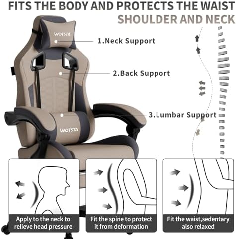 Krzesło gamingowe z masażem, e – Pc Gaming Chair recenzja i cena
