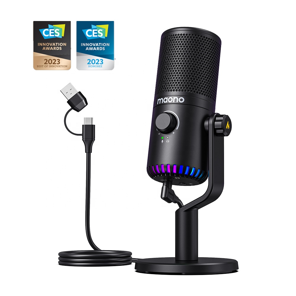 Mikrofon gamingowy Maono DM30  – Pc Gaming Rgb recenzja i cena