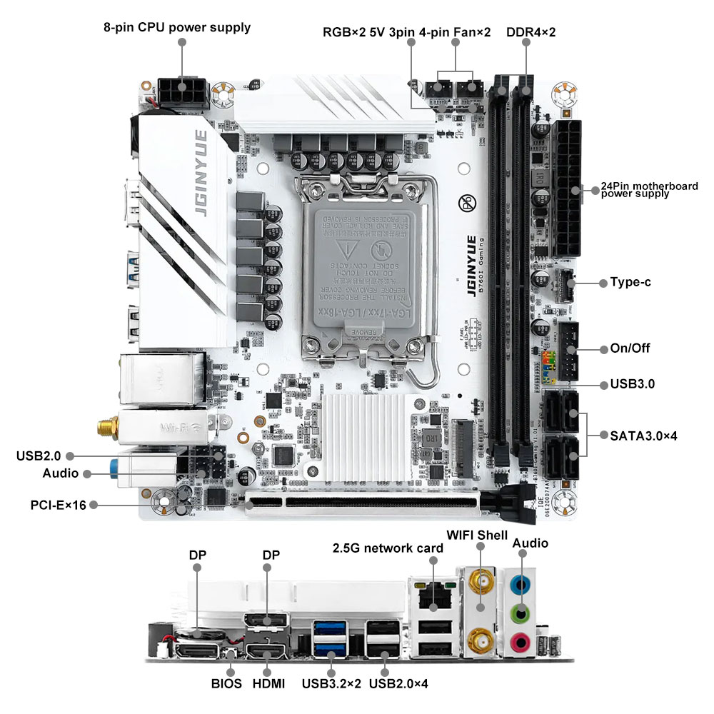 Płyta główna JGINYUE B760 LGA  – Pc Gaming News recenzja i cena